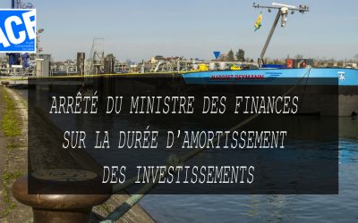 ARRÊTÉ DU MINISTRE DES FINANCES SUR LA DURÉE D’AMORTISSEMENT DES INVESTISSEMENTS