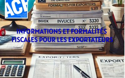 INFORMATIONS ET FORMALITÉS FISCALES POUR LES EXPORTATEURS